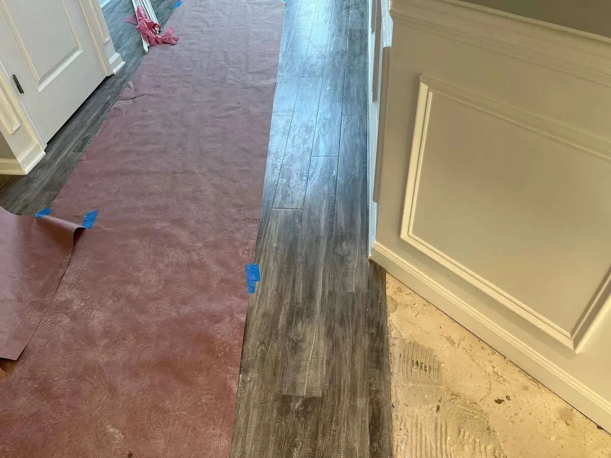 Completed marble shower restoration in Cresaptown